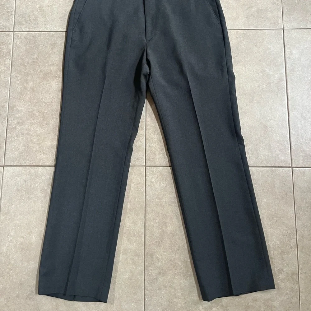 Vintage Tailored Classics by Levi Strauss Mens 36x30 Pants Flat Front Gray